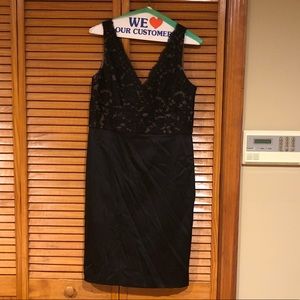 Black evening dress with lace